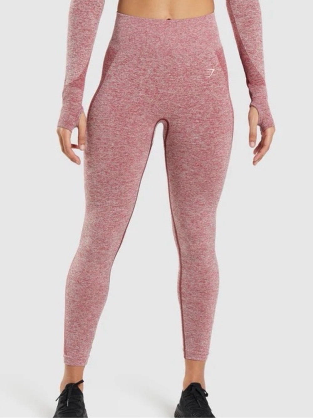 Gymshark Flex High Waisted Leggings - Pink Marl | Size Small